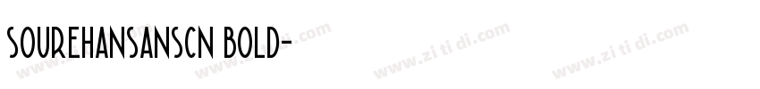 sourehansanscn bold字体转换